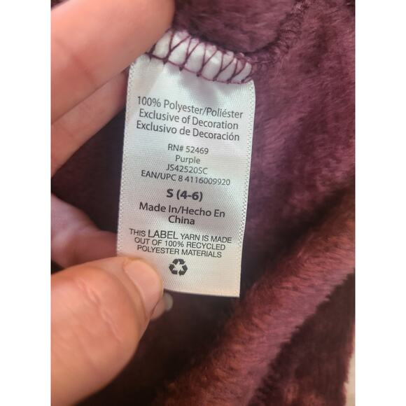 Joyspun small womens plush pj star purple hoodie new with tags - Picture 8 of 11